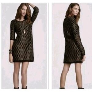 Free People New Romantics Joan of‎ Arc Knit Tunic Dress Sweater Women's Size M